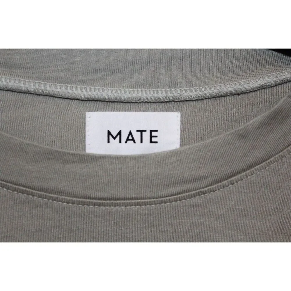 NWT Mate the Label Tencel Organic Cotton Sleep Tee Dress Sage Size XS